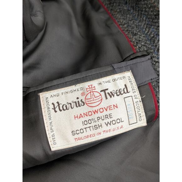 harris tweed 100% pure Scottish wool 50s vintage men's jacket - Picture 5 of 16